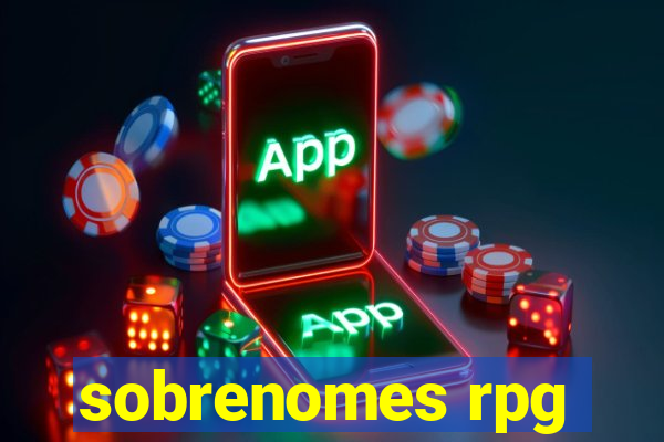 sobrenomes rpg